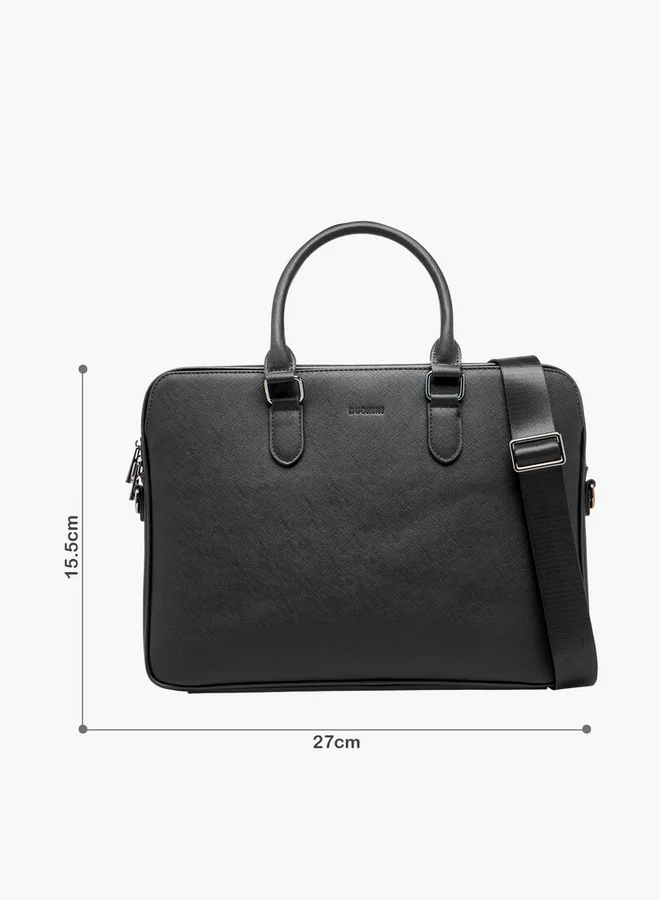 دوتشيني Men Textured Laptop Bag